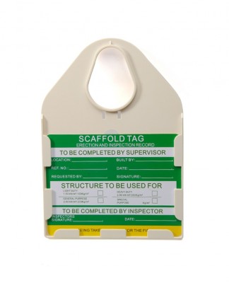 Держатель для бирки лесов  BD-P36 с вставкой на англ.яз.