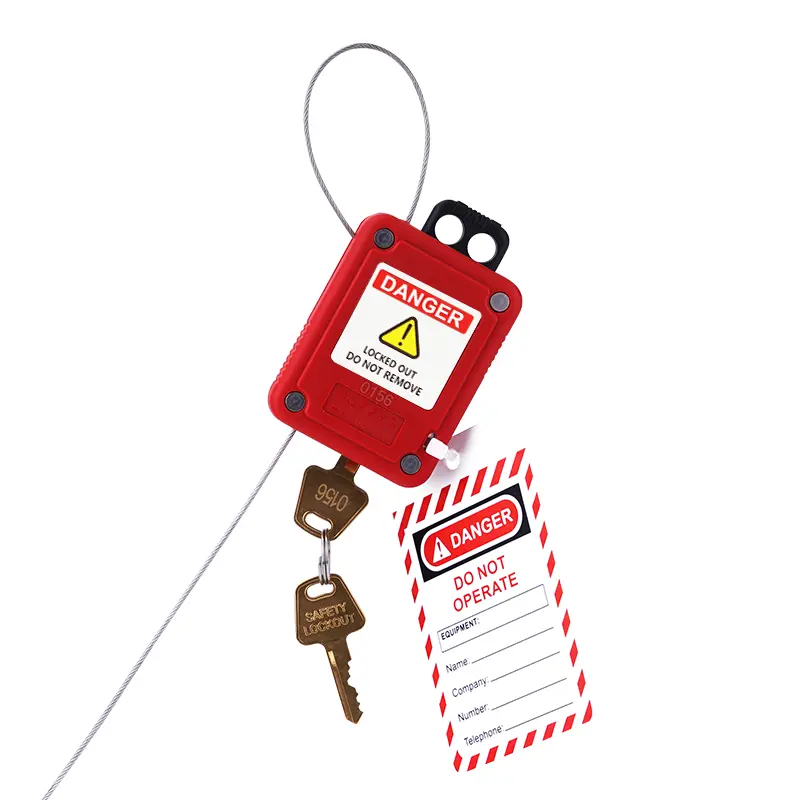 Миниатюрный тросовый блокиратор со встроенным замком LG10 Миниатюрный тросовый блокиратор со встроенным замком LG10