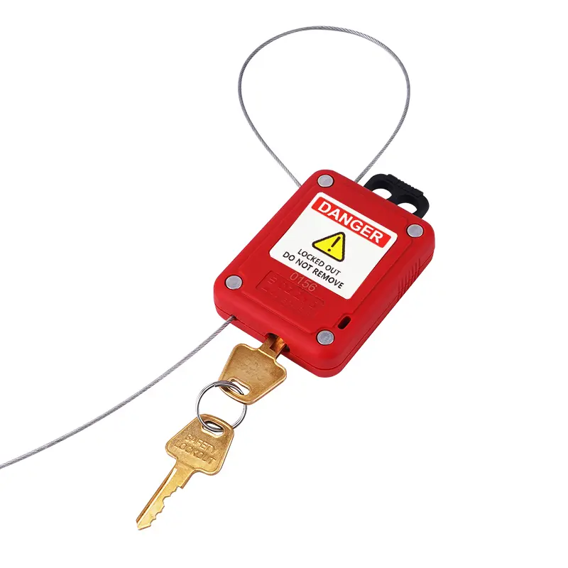 Миниатюрный тросовый блокиратор со встроенным замком LG10 Миниатюрный тросовый блокиратор со встроенным замком LG10