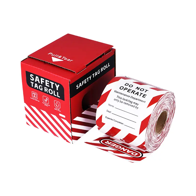 Информационная бирка LOTO в рулоне "Do not operate" 200 шт, STR001 Информационная бирка LOTO в рулоне "Do not operate" 200 шт, STR001